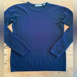 Amanda Smith‎ Cable Knit Blue Sweater Women’s Medium Preloved